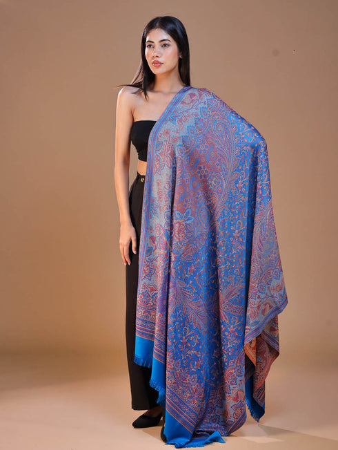 Women's Jamawar Wool Shawl